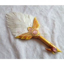 Magi: The Labyrinth of Magic Ren Hakuei White Feathers Fans Cosplay Prop