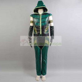 Smallville Justice League Green Arrow Cosplay Costume