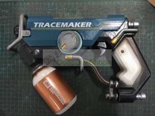 Overwatch Tracer Graffiti Double Replica Cosplay Gun Prop