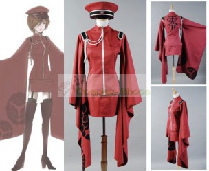 Vocaloid Meiko Senbon Sakuras Cosplay Costume Dress Uniform