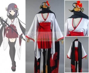 Inu x Boku SS Shirakiin Ririchiyo Kimono Youkai Form cosplay costume 