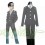 Soul Eater Death the Kid Black Cosplay Costume