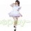 Traditional Purple Puff Short Sleeves Maid Costume