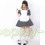 Black White Puff Half Sleeves Maid Costume