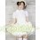 White Yellow Turndown Collar Maid Outfit