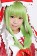 Touhou Project Kagiyama Hina Mixed Green Long Straight Cosplay Wig