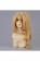 Touhou Project Flandre Scarlet Blond Medium and Ponytail Curly Cosplay Wig