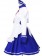 The Melancholy of Suzumiya Haruhi Tsuruya White and Blue Maid Dress Cosplay Costume