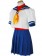 Street Fighter Sakura Kasugano Sailor Suit White and Blue Cosplay Costume