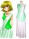 Mobile Suit Gundam SEED Destiny Cagalli Yula Athha White and Green Cosplay Costume  